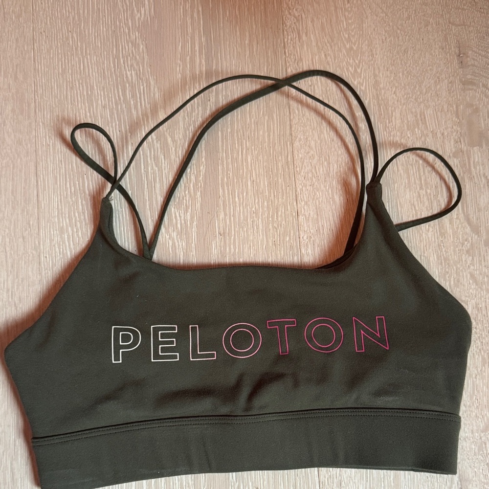 Peloton Women's Dark Green Sports Bra - XS